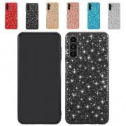 Galaxy S24FE ケース 耐衝撃 カバーTPU ソフトケース グリッター キラキラ ストラップ穴 シンプル かわいい
