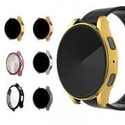 Galaxy Watch 6 ケース 耐衝撃 メッキ カバー 強化ガラス ガラスフィルム付き 全面保護 液晶保護ケース ギャラクシーウォッチ6 40/44mm 単色/クリア フィルム一体 ハ