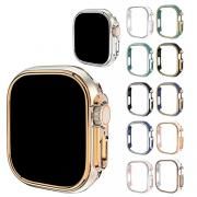 Apple Watch Ultra 2/1 バンパー ケース 耐衝撃 プラスチック メッキ ハードケース バンパー 49mm かっこいい アップルウォッチ ウルトラ2/1 カバー
