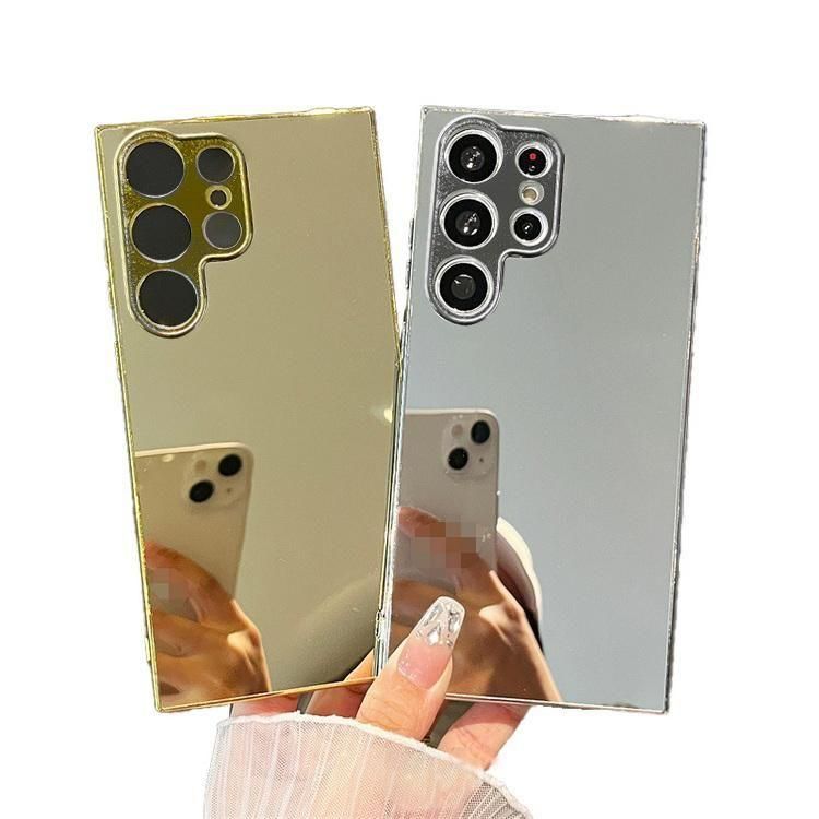 Galaxy S24 ケース S24+/S24 Ultra カバー 背面ミラー 鏡面