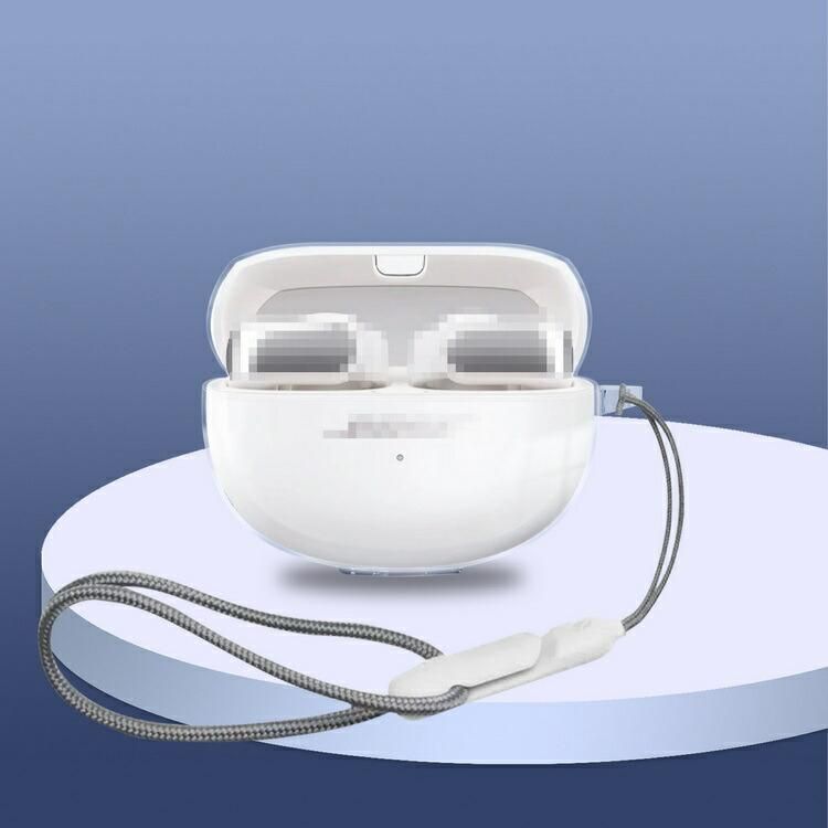 Ultra Open Earbuds ケース クリア 充電穴付き ストラップ付き 透明