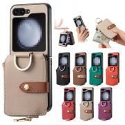 Galaxy Z Flip6  С ޤꤿ߷ ϡɥС PU쥶 ɼǼ դ ȥå׷ ץ Samsung ॹ 饯 Z եå6 