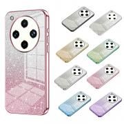 OPPO Find X8 ケース カメラ保護あり カバー クリア 透明 メッキ TPU ソフトケース きらきら かわいい グリッター エレガントストラップホール付き