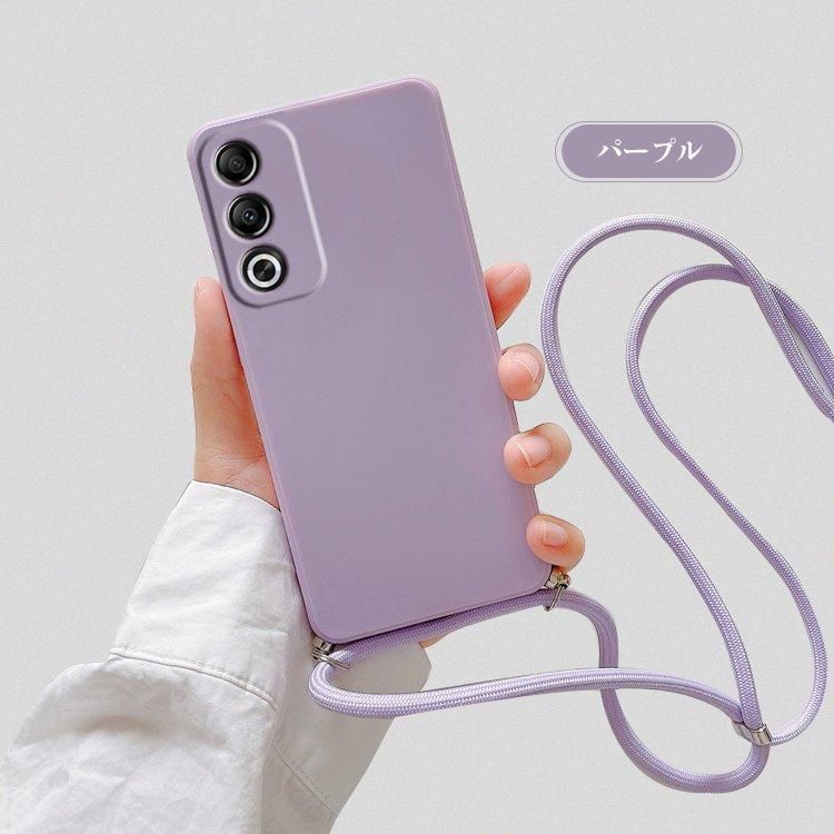 OPPO A3 5G パープル 本体 クリアケース付き