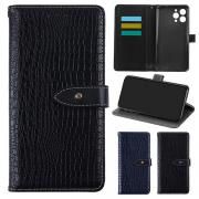 Doogee N55 Pro ケース 手帳型 カバー PUレザー 手帳型PUレザーケース クロコダイル調 スタンド機能 カード収納