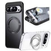 Pixel9a ケース 耐衝撃 カバー TPU+プラスチック Qi充電 ワイヤレス充電 対応 スタンド機能 リング付き 2重構造 Google グーグル ピクセル9a アンドロイド おすすめ