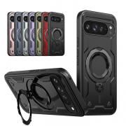 Pixel9a ケース 耐衝撃 カバー TPU+プラスチック Qi充電 ワイヤレス充電 対応 スタンド機能 リング付き 2重構造 Google グーグル ピクセル9a アンドロイド おすすめ