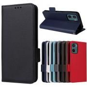 Moto E15 ケース 手帳型 カバー PUレザー 手帳型PUレザーケース ストラップ付き スタンド機能 カード収納 バンパー Motorola モトローラ モトE15 スマフォ スマホ