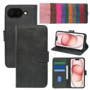Pixel9a ケース 手帳型 カバー 手帳型PUレザーケース カード収納 スタンド機能 シンプル かっこいい ストラップ穴 衝撃吸収 カバー