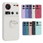 Nubia Z70 Ultra ケース 耐衝撃 カメラ保護あり カバー TPU ソフトケース 分離型スマホリング付き スタンド付き ストラップ穴 可愛い お洒落
