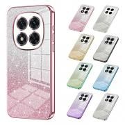 POCO X7 ケース カメラ保護あり カバー クリア 透明 メッキ TPU ソフト ケース ストラップ穴 可愛い お洒落 きらきら グリッター キラキラ