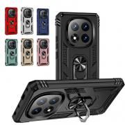 POCO X7 ケース 耐衝撃 カバー マグネット式車載ホルダ対応 スタンド機能 一体型スマホリング付き 2重構造 角 保護 コーナーバンパー