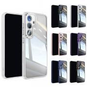 Galaxy S24FE  ݸ С ꥢ Ʃ ޥå TPU ++ץ饹å ȥåץۡդ ץ