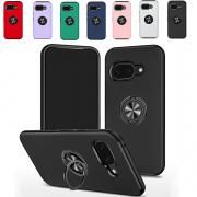 Pixel9a ケース 耐衝撃 カバー カメラ保護あり マグネット式車載ホルダー対応 片手持ちに便利なリング付き スタンド機能 角 保護 コーナーバンパー