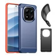 Redmi Note 14 Pro+ 5G ケース カバー 耐衝撃 TPU カーボン調 ヘアラインストライプ柄 ソフト ケース お洒落 シンプル 小米 シャオミ レッドミー ノート14 プロ