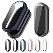 Xiaomi Smart Band 10 ケース 耐衝撃 カバー 液晶面強化ガラス 全面保護 液晶保護ケース シャオミ スマート バンド10 単色/クリア