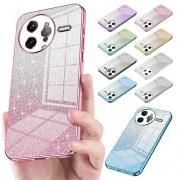 POCO F7 Pro ケース F7 Ultra カメラ保護あり カバー メッキ シンプル ストラップホール付き 背面ケース きらきら かわいい グリッター 