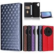 Nothing Phone 3a ケース 3a Pro手帳型 カバー PUレザー 手帳型PUレザーケース スタンド機能 カード収納 幾何学模様 ストラップ穴 シンプル