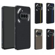 Nothing Phone 3a ケース 3a Pro 耐衝撃 ケース/カバー カーボン調  TPU+PUレザーケース ストラップ穴 シンプル  お洒落