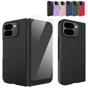 Pixel 10 Pro Fold ケース 耐衝撃 カバー 強化ガラスフィルム付き 強化ガラス+プラスチック 前面強化ガラス シンプル グーグル ピクセル10 プロ フォールド