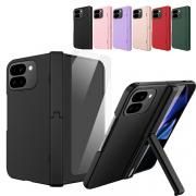Pixel 10 Pro Fold ケース 耐衝撃 カバー 強化ガラスフィルム付き 強化ガラス+プラスチック スタンド機能 前面強化ガラス シンプル