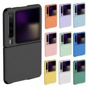 HUAWEI Pura X ケース カバー 折りたたみ型 プラスチック ハードケース ストラップ穴 かわいい シンプル ファーウェイ