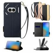 Nothing Phone 3a ケース 3a Pro 手帳型 カバー PUレザー 手帳型PUレザーケース スタンド機能 カード収納 紐 ストラップ付き