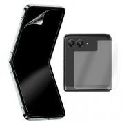 Razr 60 保護フィルム Razr60 Ultra 液晶保護フィルム+サブディスプレイ液晶保護フィルム TPU素材/強化ガラス素材 光沢