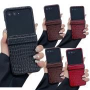 Razr 60 ケース Razr60 Ultra 耐衝撃 カバー クロコダイル調 PUレザー 折りたたみ型 Motorola モトローラ レーザー60/60 ウルトラ