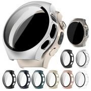 HUAWEI WATCH 5 ケース WATCH5 カバー 液晶面強化ガラス 光沢/マット 全面保護 液晶保護ケース フィルム一体 単色/クリア