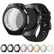 HUAWEI WATCH 5 ケース WATCH5 カバー メッキ / クリア 液晶保護 フィルム一体 保護ケース/カバー ファーウェイウォッチ5