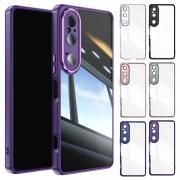 Xperia 1 VII クリアケース SO-51F 耐衝撃 カバー クリア 透明 ストラップホール付き シンプル 背面ケース Sony ソニー