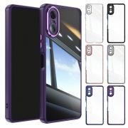 Xperia 10 VII クリアケース 耐衝撃 カバー クリア 透明 ストラップホール付き シンプル 背面ケース Sony ソニー