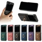 Galaxy Z Flip7  /С ޤꤿ߷ ηդ ȥå׷ ɵǽ ɼǼ PU쥶 ȥå׷ İ