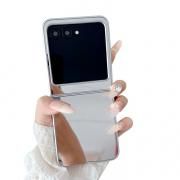 Razr 60 背面ミラー ケース Razr60 Ultra カバー 折りたたみ型 背面ミラー 鏡面 カバー プラスチック ハードケース ストラップ穴 シンプル