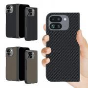 Pixel 10 Pro Fold ケース カバー カーボン調 PUレザー+プラスチック ハードケース シンプル かっこいい グーグル ピクセル10 プロ フォールド