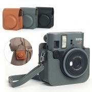 instax mini 41 ケース カバー ショルダーストラップ付き PUレザー レディース 肩掛け カード収納 カメラバッグ カメラケースソフトケース 長さ調節可能