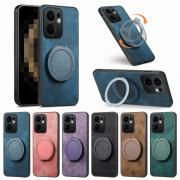 OPPO Reno13 A 耐衝撃 ケース reno 13a カバー PUレザー ケース 一体型リング付き スタンド機能 オッポ リノ13 A アンドロイド Reno13A