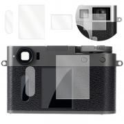 FUJIFILM X Half X-HF1 カメラレンズ+液晶保護フィルム+サブディスプレイ液晶保護フィルム 1セット 合計3枚入 フレキシブル強化ガラス