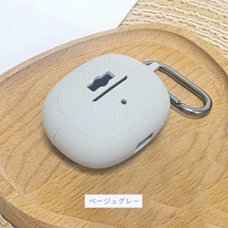 早い者勝ち❣️イヤホンケース　シリコン　シンプル　グレー　カラビナ付き Amazon | ZENIX DESIGN TECH airpods pro 用 ケース カラビナ