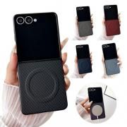 Galaxy Z Flip7 /С ܥĴ ޤꤿ߷ Qi 磻쥹 б PU쥶 ȥå׷ ץ ޯ