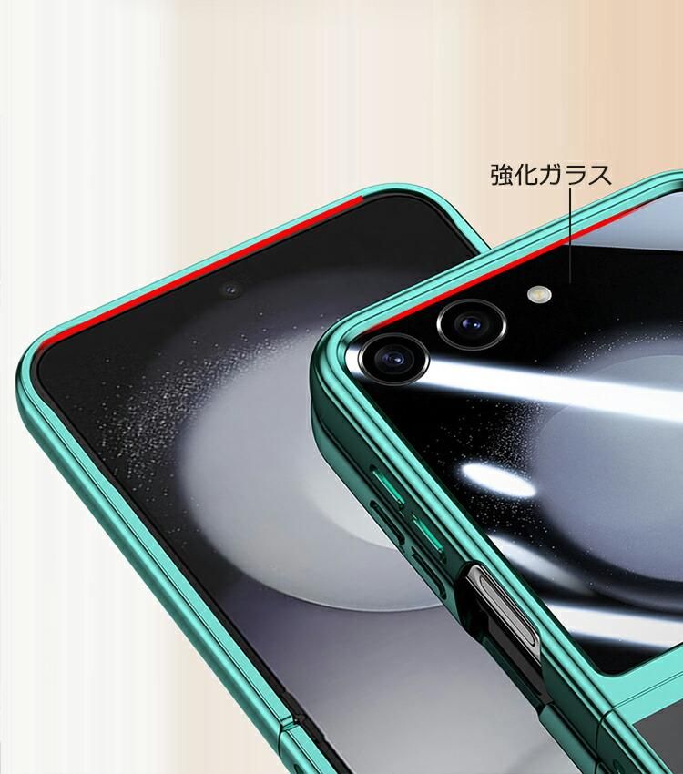 Galaxy Z Flip7 クリア ケース カバー 折りたたみ型 サブ