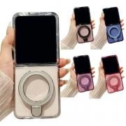 Galaxy Z Flip7 ꥢ /С ޤꤿ߷ ꥢ Ʃ Qi 磻쥹 б ηդ ɵǽ ȥå׷