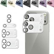 iPhone17 カメラレンズ  2セット マット アルミ + 強化ガラス レンズ保護 17 Air/17 Pro/17 Pro Max レンズカバー メタル ベゼル おしゃれ