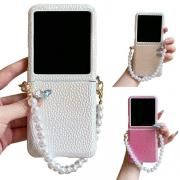 Galaxy Z Flip7  /С ޤꤿ߷ PU쥶  ٥ ϥɥȥå ɻߥ٥ Ҽ ü ޯ