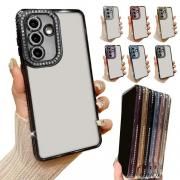 Galaxy A36 5G クリアケース カメラ保護あり カバー ラインストーン メッキ クリア 透明 TPU ソフトケース きらきら かわいい