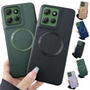 Edge 60 Pro ケース Edge 60s Pro 背面PUレザーケース Qi充電 ワイヤレス充電 対応 ストラップホール付き Motorola モトローラ