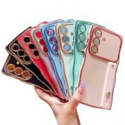 Galaxy A36 5G ケース TPU ソフトケース 波状 持ち手 ベルト スマホバンド 落下防止ベルト スマホベルト 片手操作 エレガント SC-54F/SM-A366Q