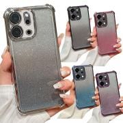 Reno14 5G ケース カバー カメラ保護あり グリッター グラデーション メッキ TPU ソフトケース 角 保護 コーナーバンパー 可愛い OPPO オッポ リノ14