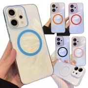 Reno14 5G クリアケース カバー クリア Qi充電 ワイヤレス充電 対応 ハードケース 可愛い お洒落 かっこいい おしゃれ OPPO オッポ リノ14